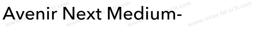 Avenir Next Medium字体转换